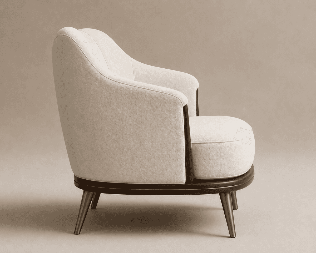 Calista Lounge Chair on white