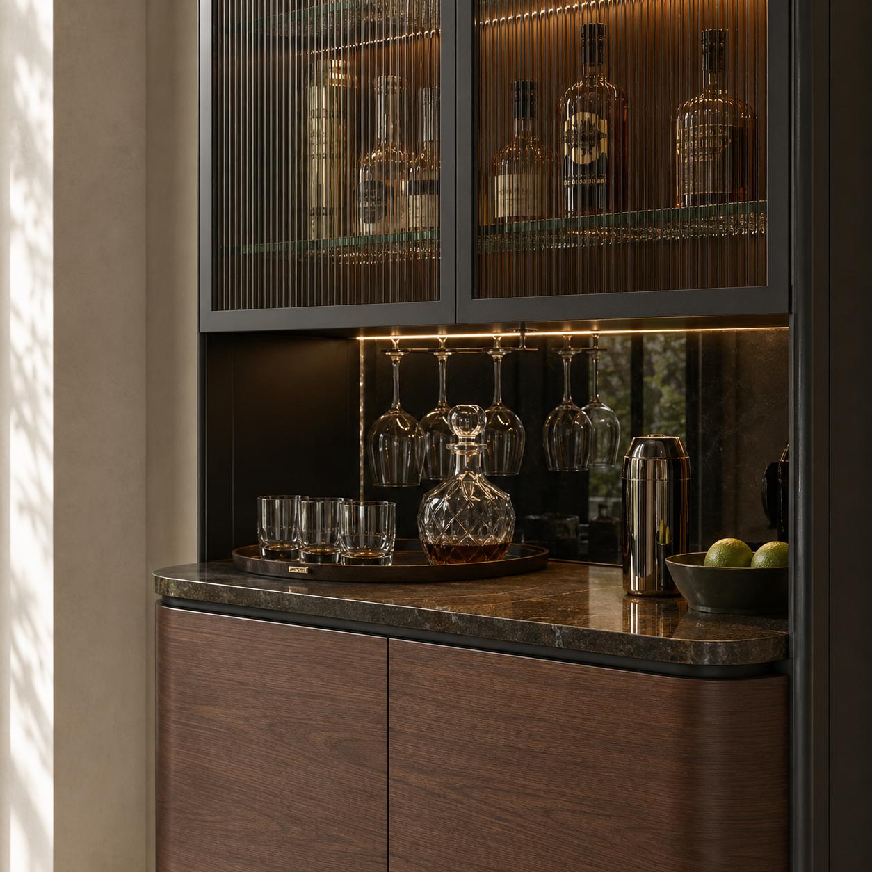 The Vesper Bar Cabinet on white