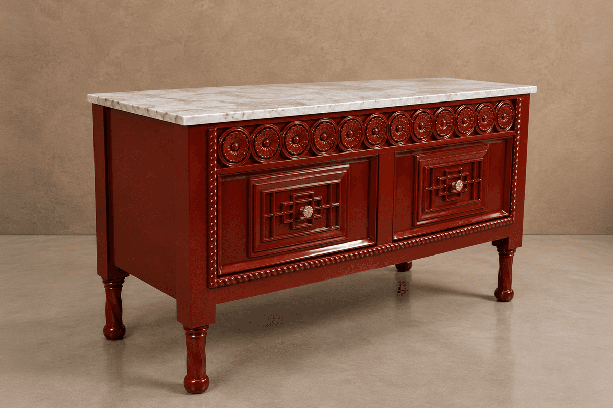 Vermilion Cabinet