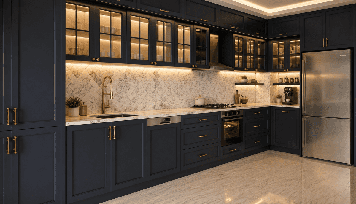 Charcoal Minimal Kitchen