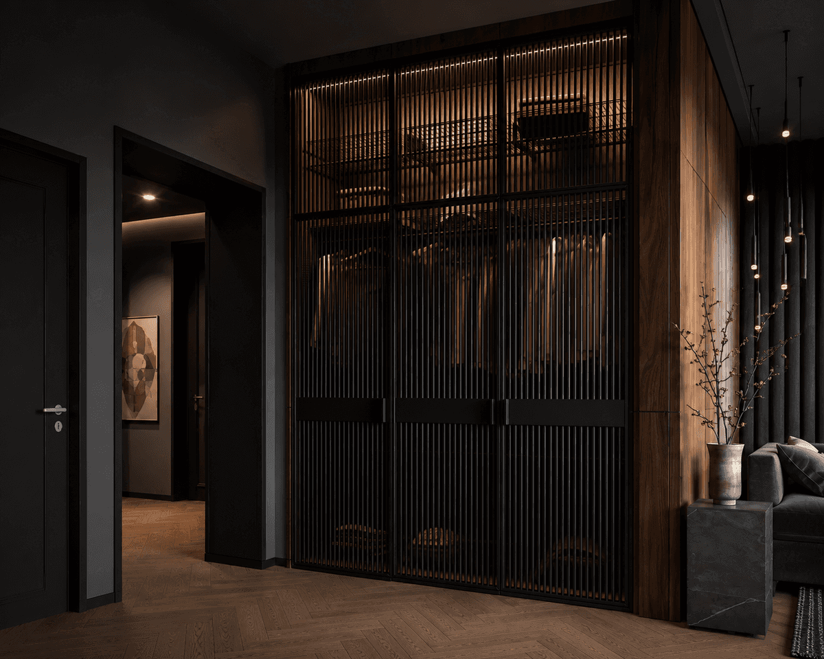 Reeded Walk-in Wardrobe alternative view