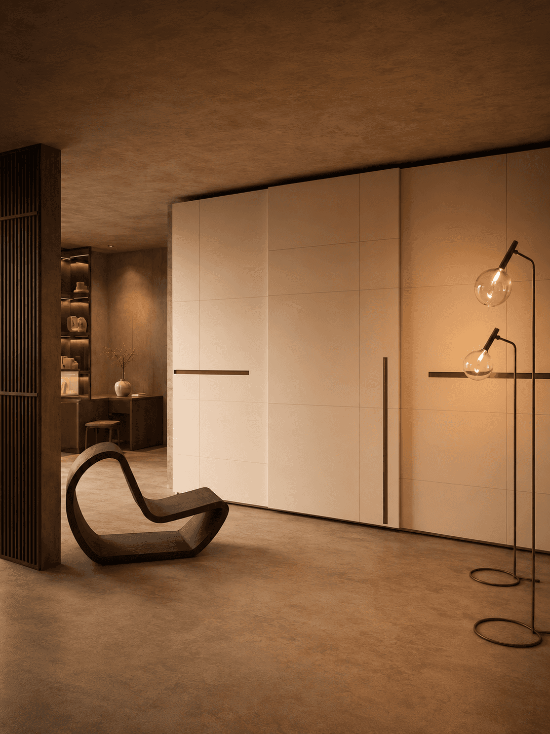 Ivory Flush Sliding Wardrobe alternative view